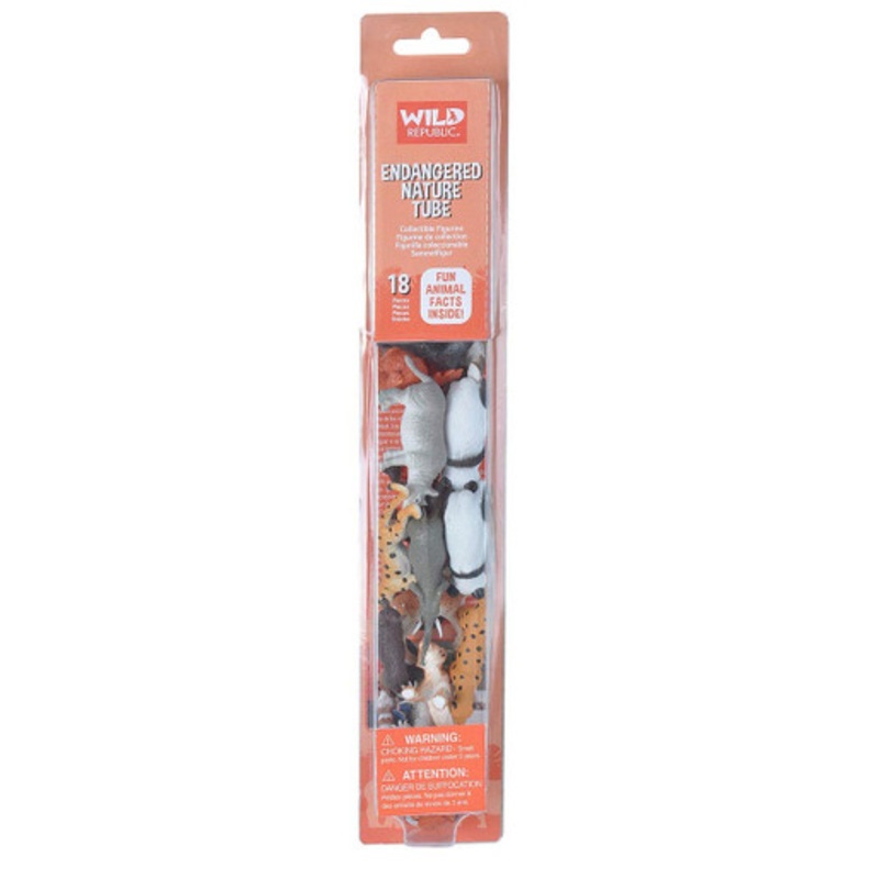 Wild Republic- Nature Tube- Endangered Species Figurines