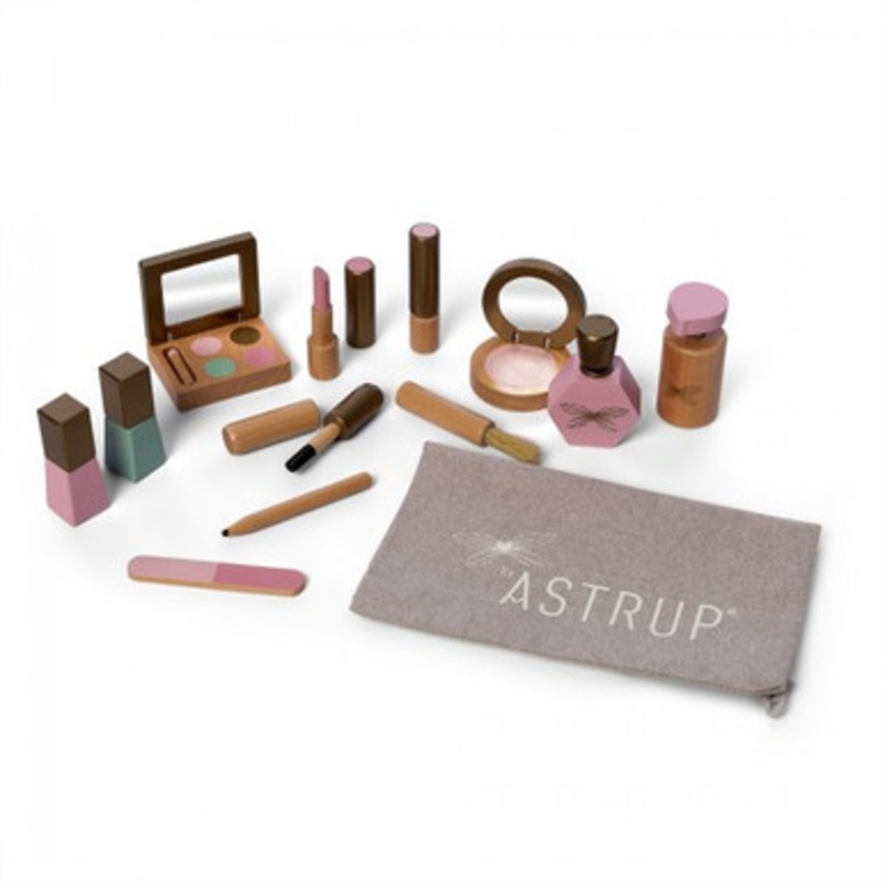 Astrup Wooden Role Play Make Up Set, 13 pieces