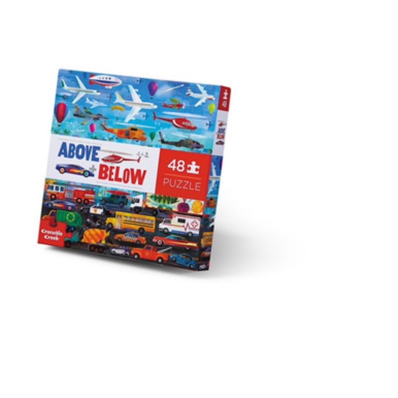 Crocodile Creek – Above & Below Things that Go Puzzle 48pc