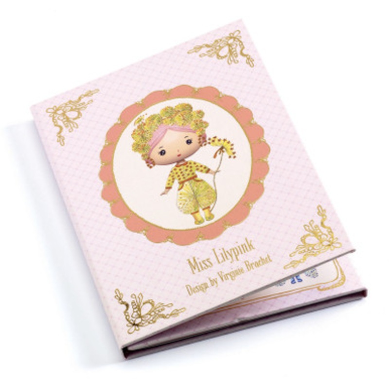 Djeco – Miss Lilypink Tinyly Removable Stickers Set