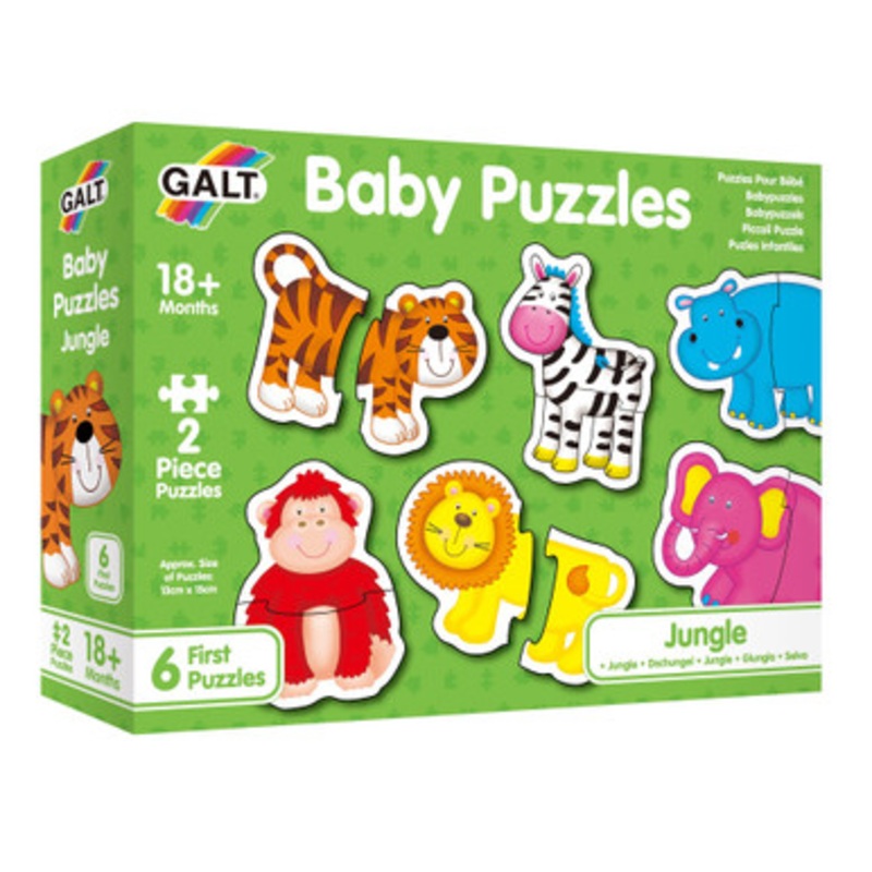 Galt  Baby Puzzles -Jungle  2pcs
