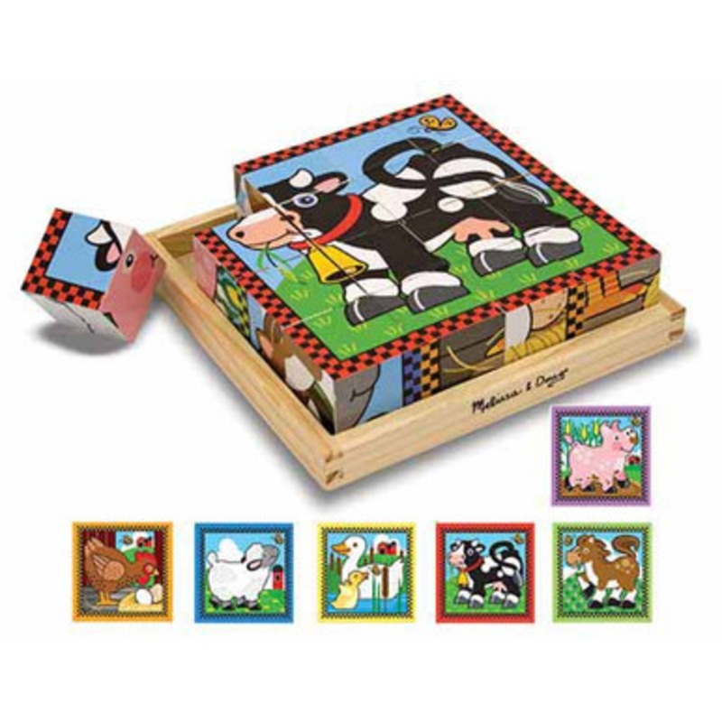 Melissa & Doug – Farm Cube Puzzle