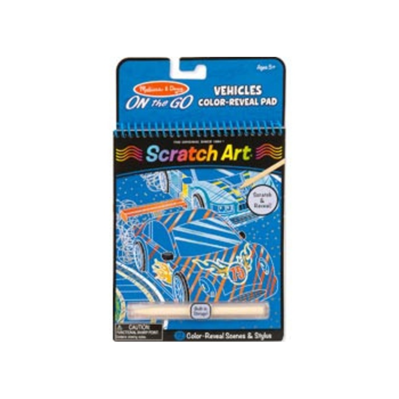 Melissa & Doug – On The Go  Scratch Art  Vehicles