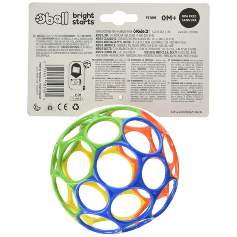 Oball Classic 4 – Orange/Yellow/Blue/Green