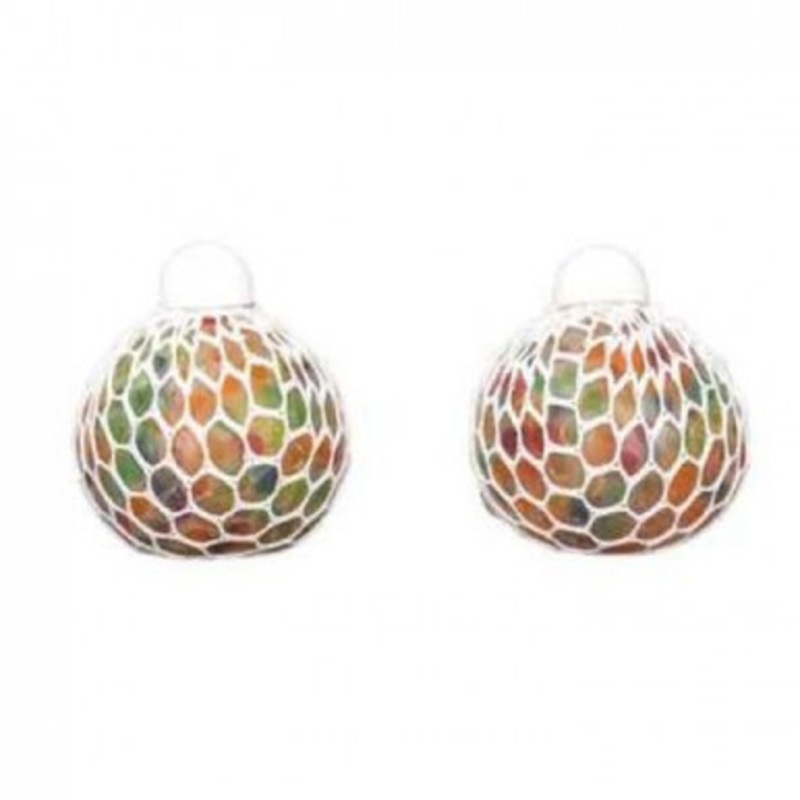 Squeeze Fidget Mesh Rainbow Orbs Ball  (Assorted Colours)