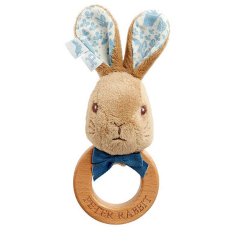 Beatrix Potter – Signature Wooden Ring Rattle – Peter Rabbit
