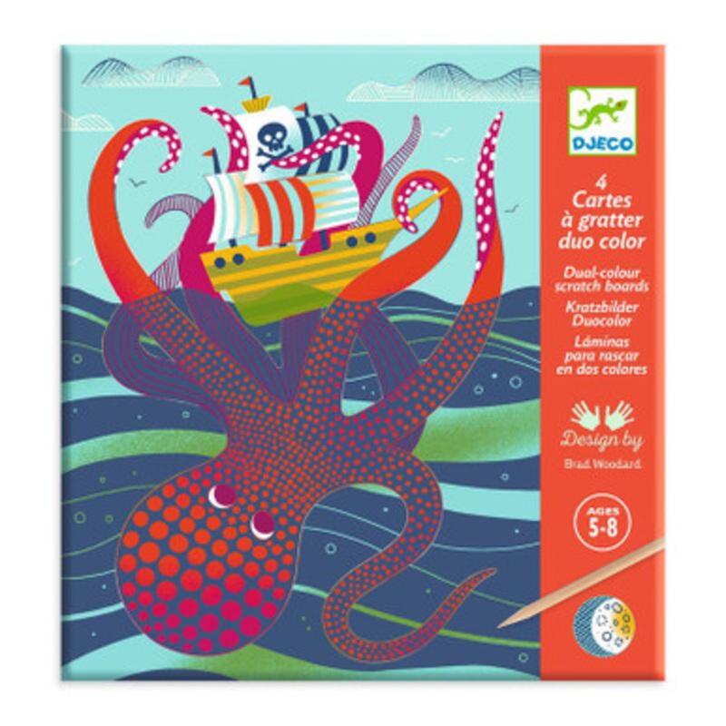 Djeco – Topsy-Turvy Scratch Cards