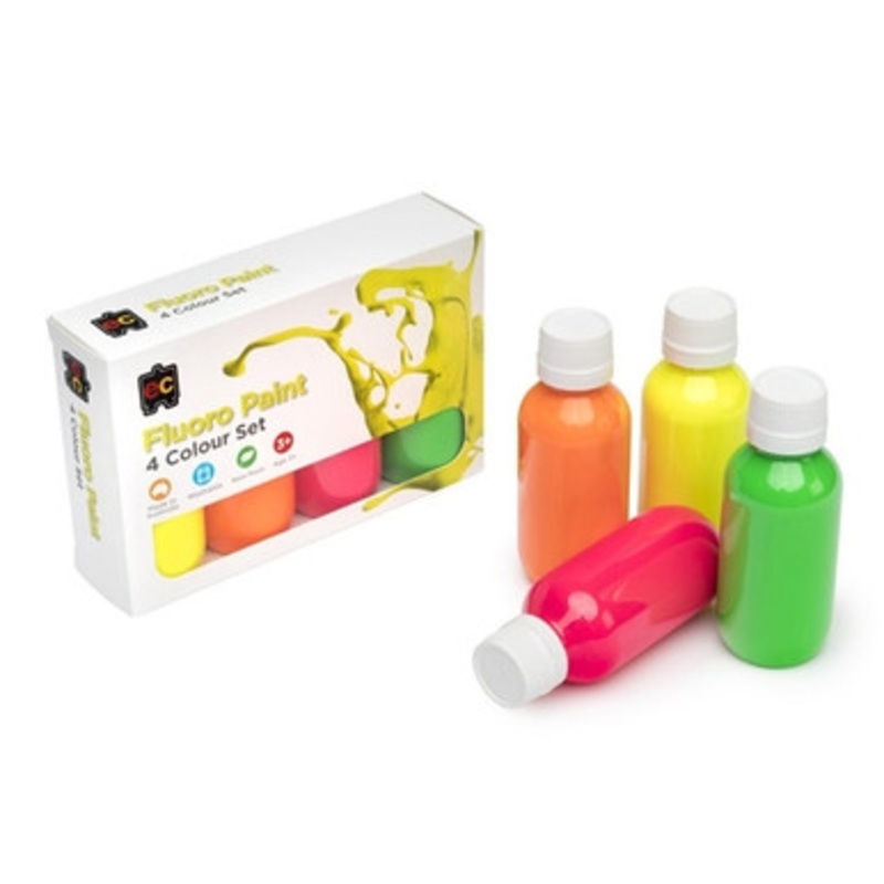 Educational Colours – Fluoro Rainbow Paint Set Set of 4