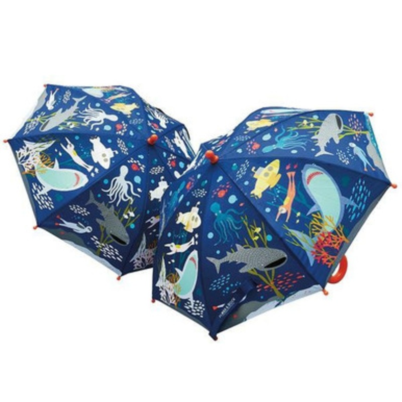 Floss & Rock Colour Changing Umbrella – Deep Sea