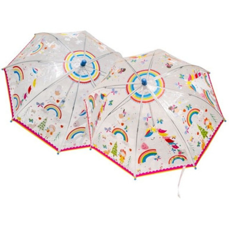 Floss & Rock – Colour Changing Umbrella – Rainbow Fairy Transparent