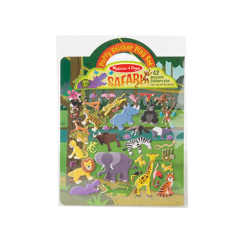 Melissa and Doug – Safari Reusable Puffy Sticker Playset