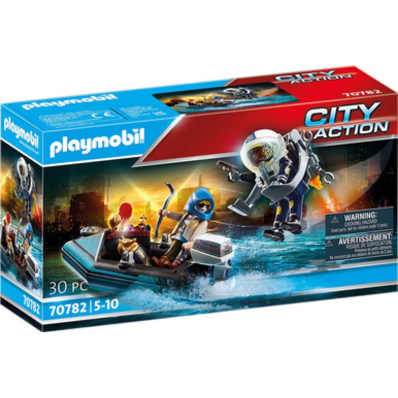 Playmobil City Action – Police Jet Pack with Boat 70782