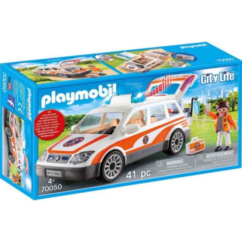 Playmobil City Life – Emergency Car with Siren 70050