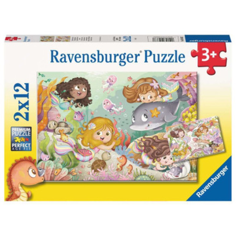 Ravensburger 2x12pc – Fairies and Mermaids Puzzle