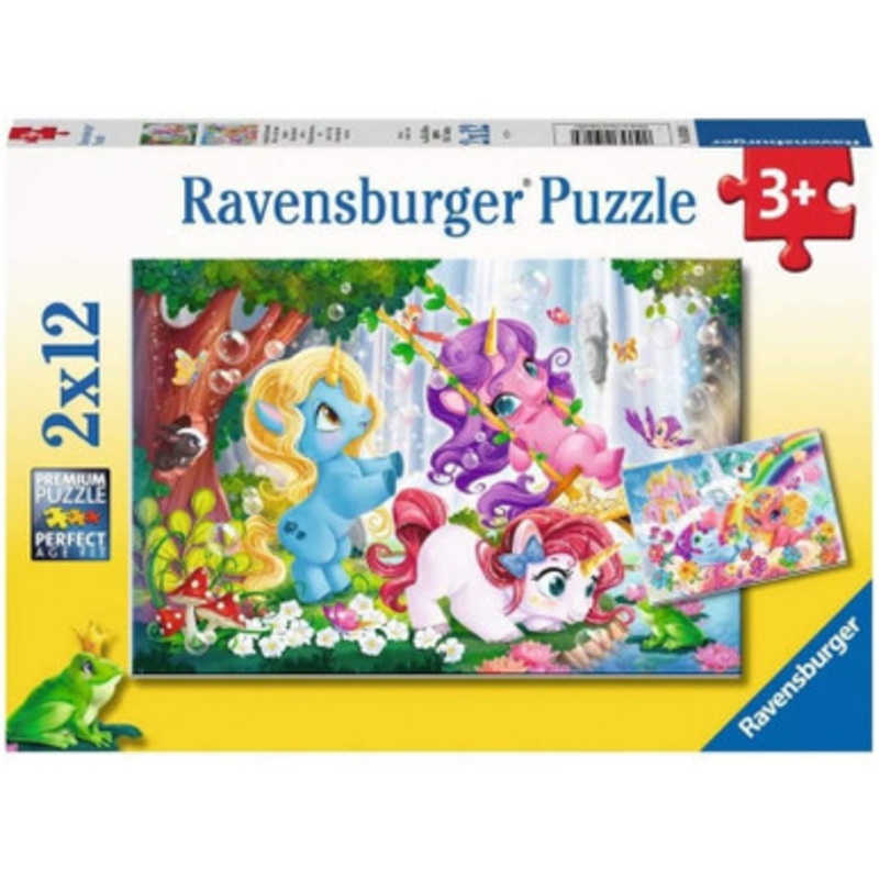 Ravensburger 2x12pc – Unicorns at Play Puzzle