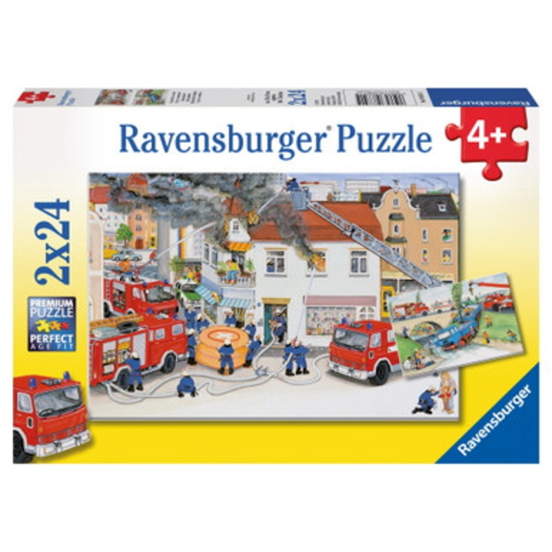 Ravensburger 2x24pc – Busy Fire Brigade Puzzle