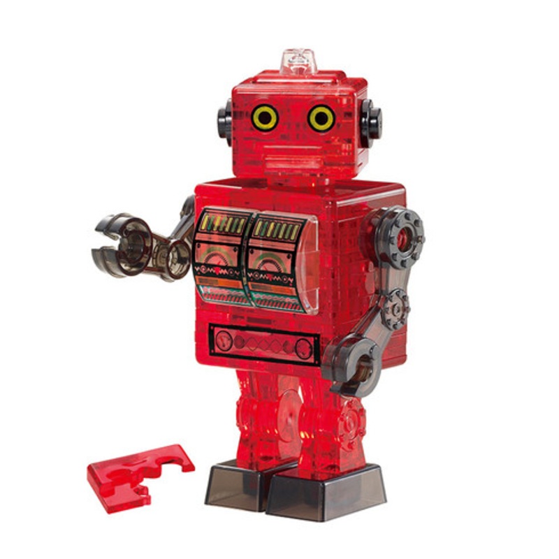 Crystal Puzzle 3D – Red Robot 39 piece