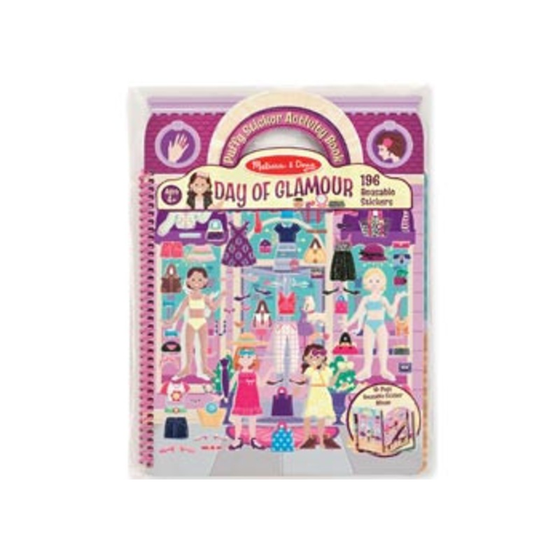 Melissa & Doug – Reusable Puffy Sticker Activity Book – Day Of Glamour