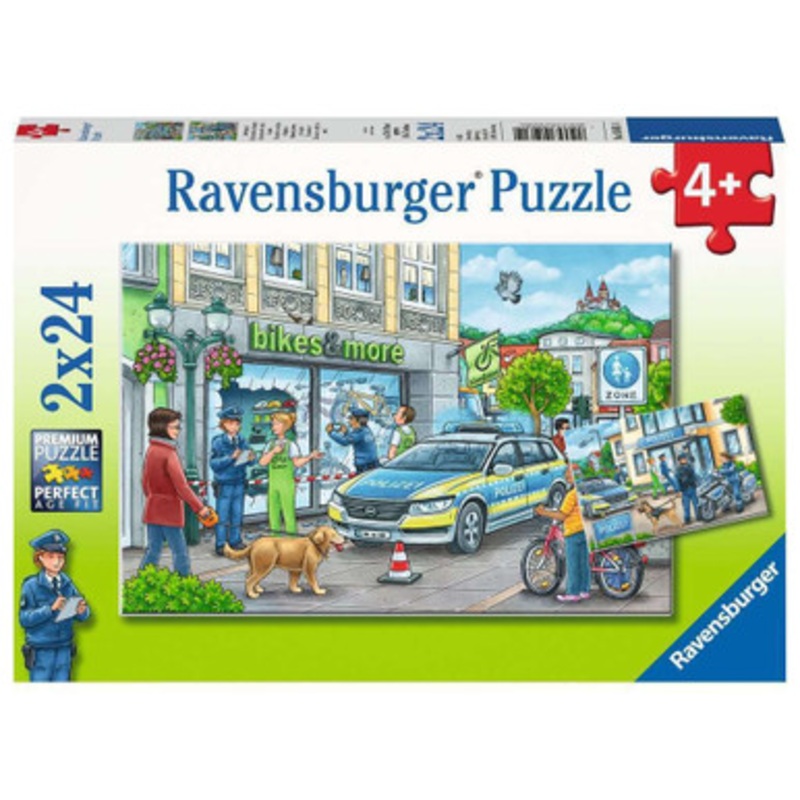 Ravensburger 2x24pc- Police at Work! Puzzle