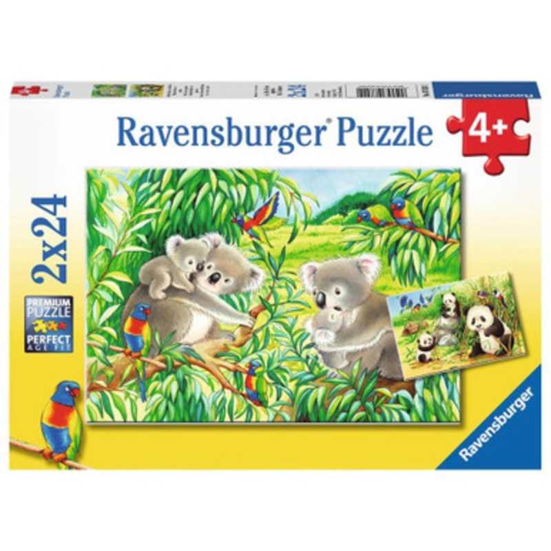 Ravensburger 2x24pc – Sweet Koalas And Pandas Puzzle