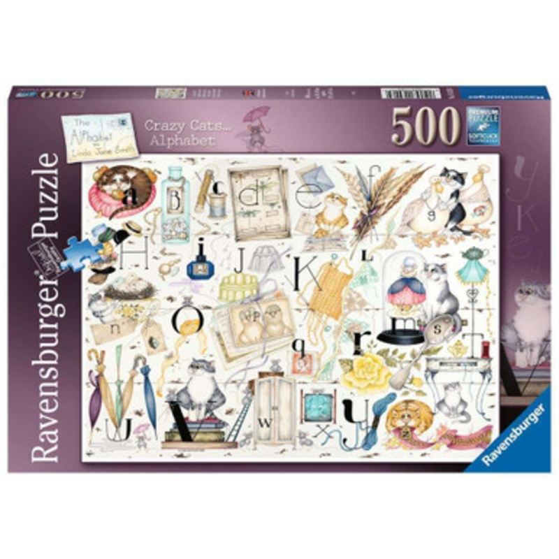 Ravensburger 500pc – Crazy Cats Alphabet