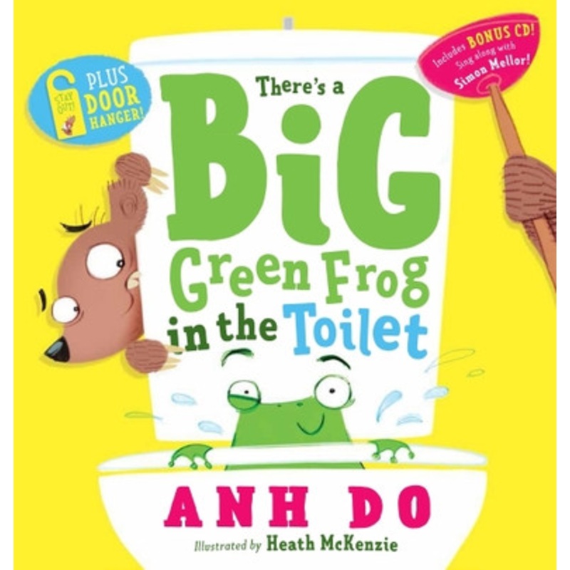 Scholastic – There’s a Big Green Frog in the Toilet + CD with Door Hanger