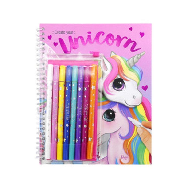 Create Your Unicorn – Colouring Book with Magic Felt Pens