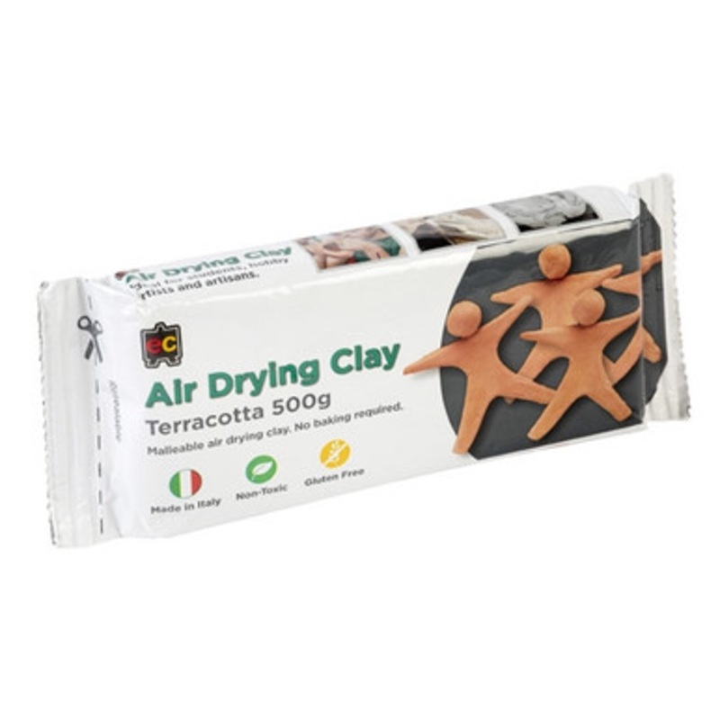 Educational Colours Air Drying Clay Terracotta 500gm Modelling Clay