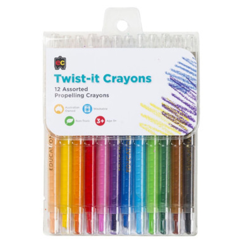 Educational Colours – Twist-It Crayons Pk 12