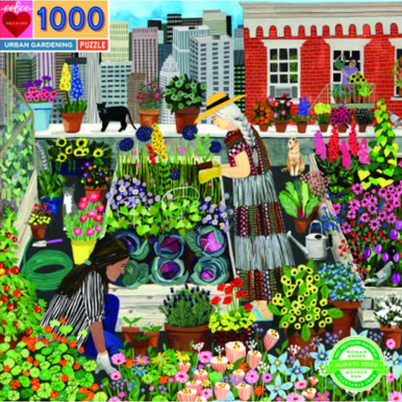 eeBoo 1000pc – Urban Gardening Puzzle