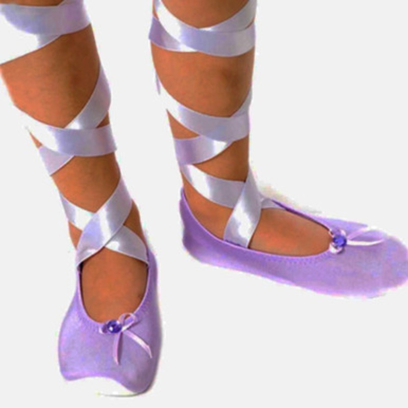 Fairy Girls – Ballet Slipper With Ribbon – Lilac