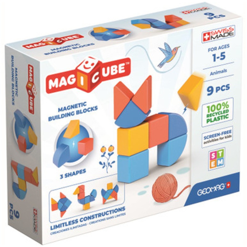 Geomag – Magicube Shapes Animals 9 Pcs