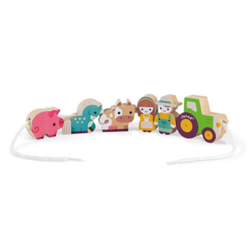 Janod- Stringable Farm Beads