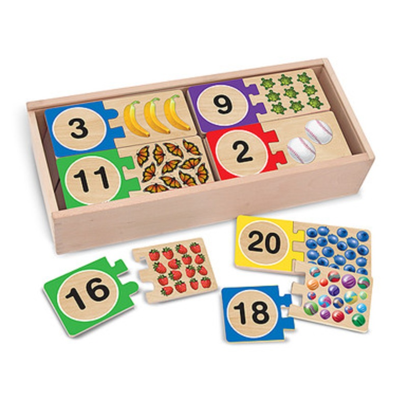 Melissa & Doug –  Numbers Wooden Puzzle Cards