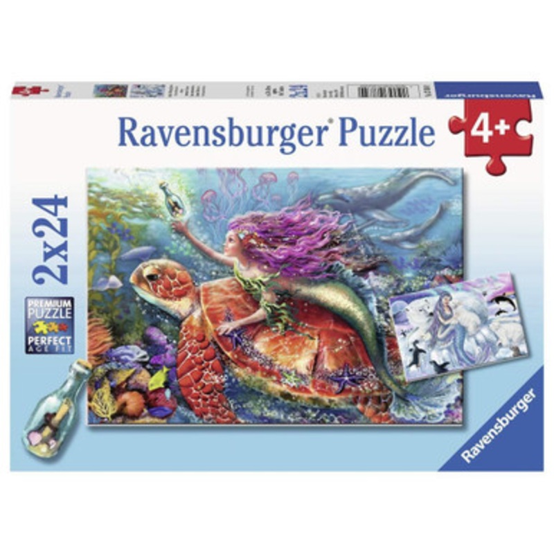 Ravensburger 2x24pc – Mermaid Adventures Puzzle