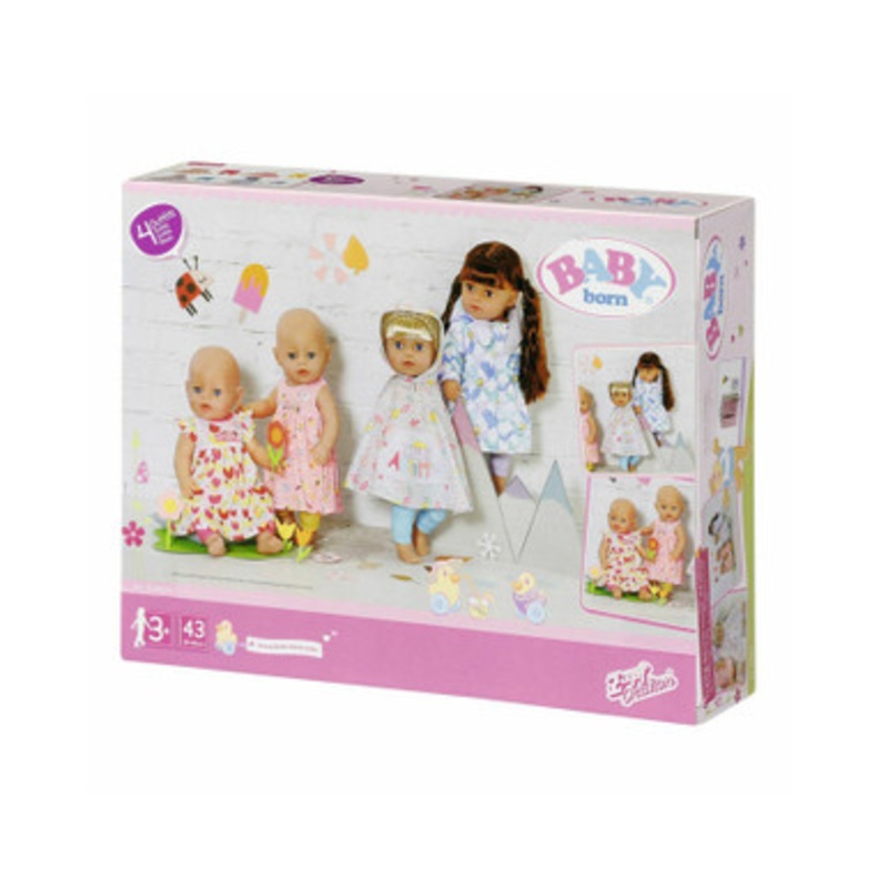 Baby Born – 4 Seasonal Outfit Set 43cm