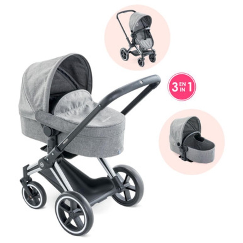 Corolle Mon Grand Poupon – Cybex 3 in 1 Stroller for 36-42cm Baby Dolls