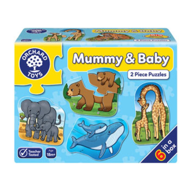 Orchard Toys – Mummy & Baby 6 x 2pc puzzles