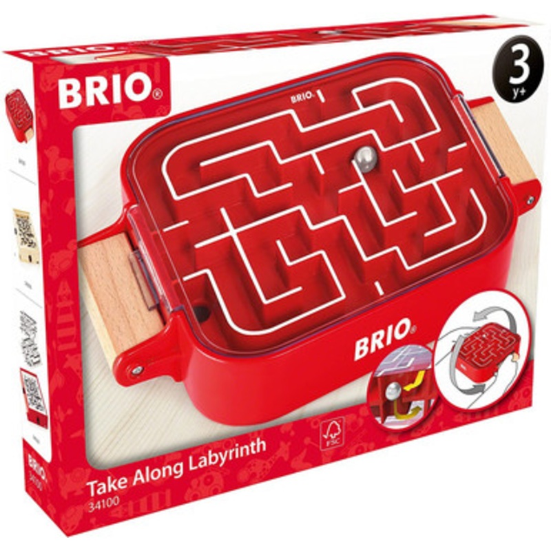BRIO Game – Take Along Labyrinth Game 34100