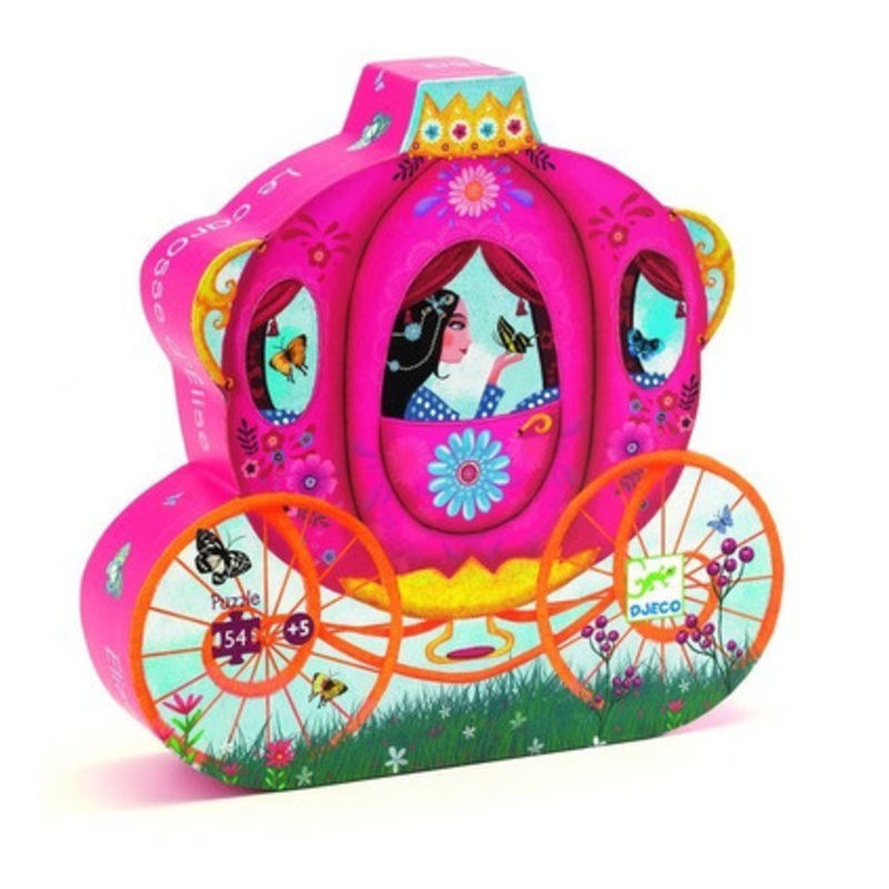 Djeco Elise’s Carriage Silhouette Puzzle 54pce