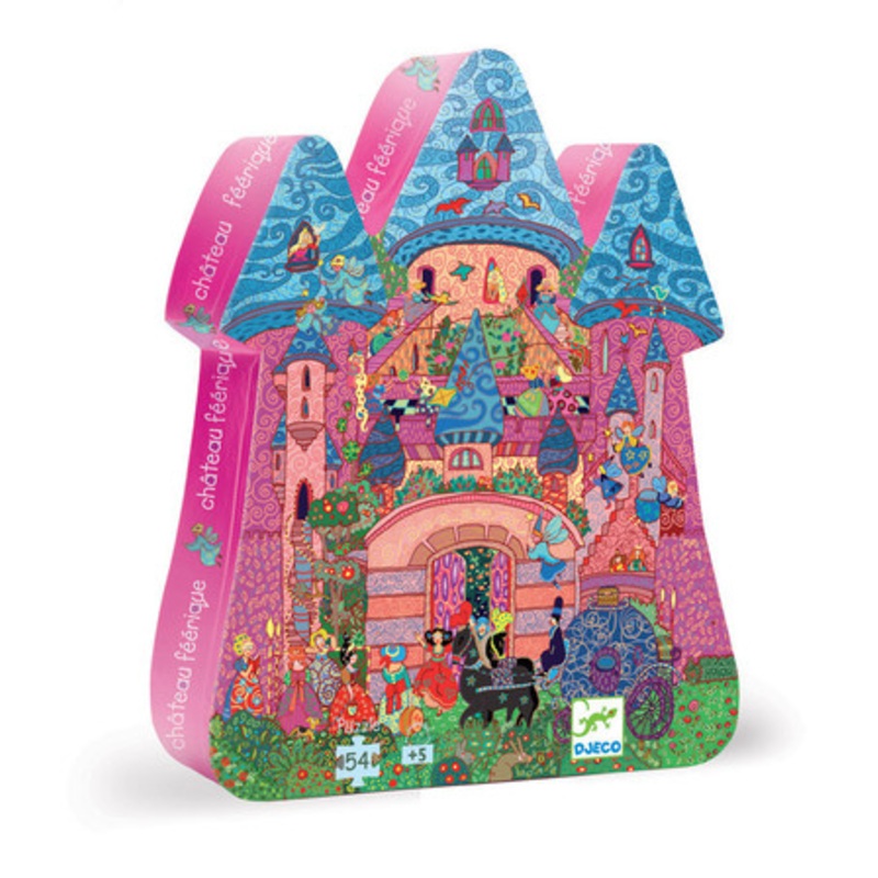 Djeco The Fairy Castle Silhouette Puzzle – 54 pc
