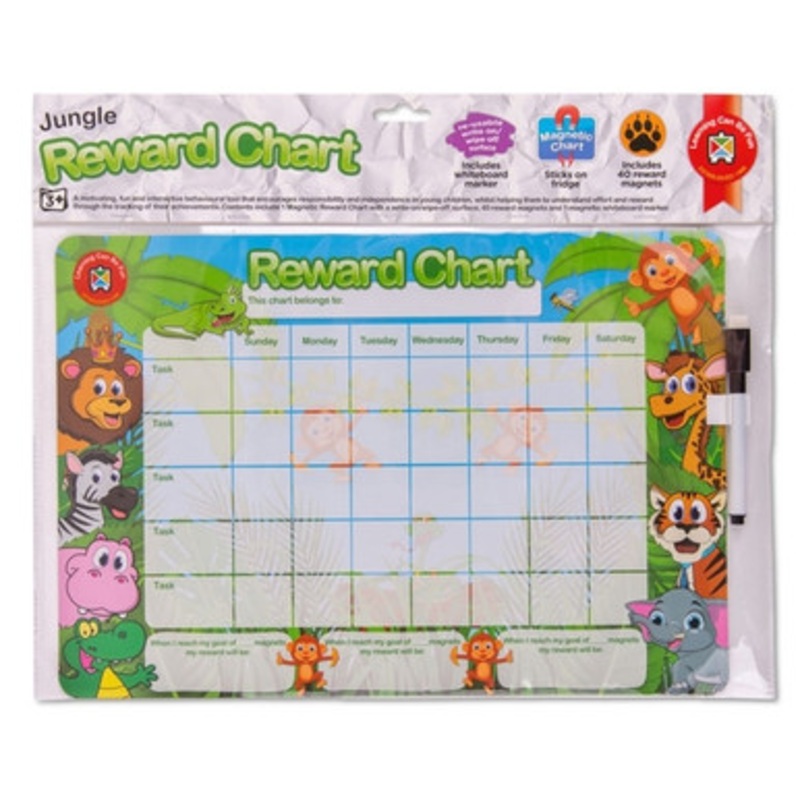 Learning Can Be Fun – Jungle Magnetic Reward Chart
