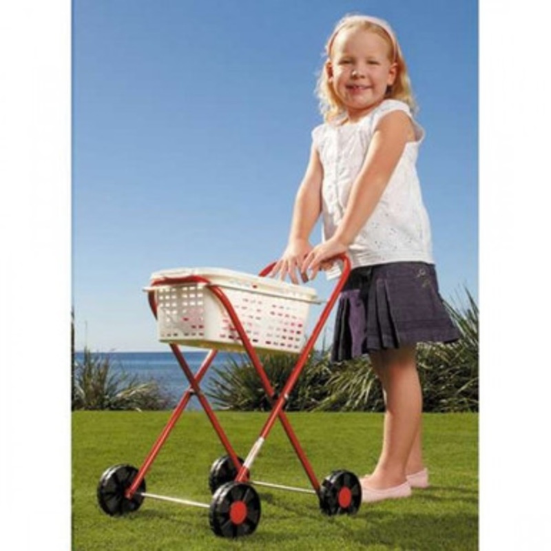 Orbit Metal Peg n’ Play Trolley with Laundry Basket