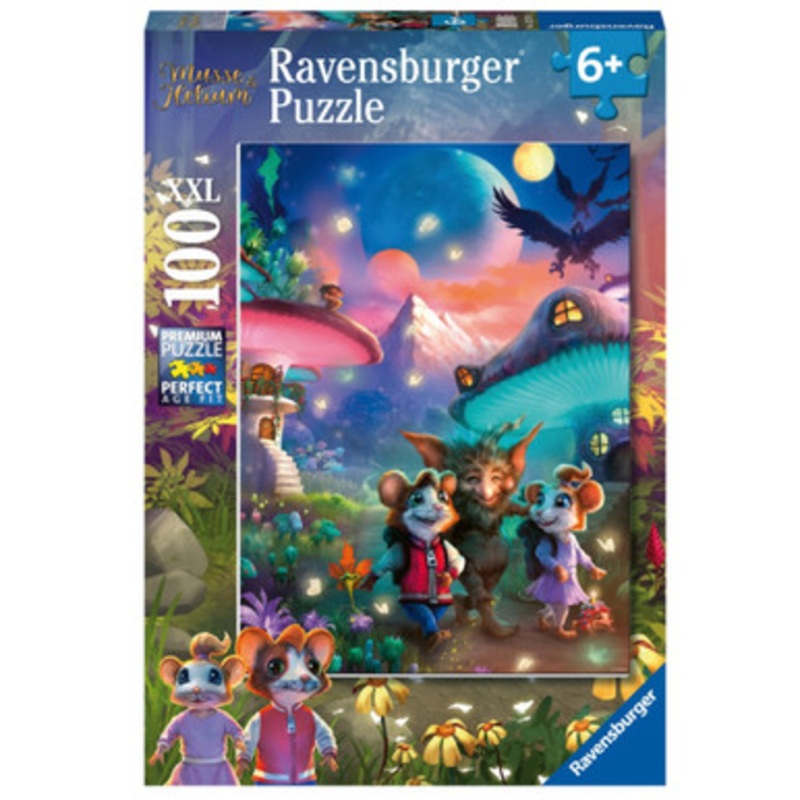 Ravensburger 100pc – Enchanting Mushroom Town Puzzle