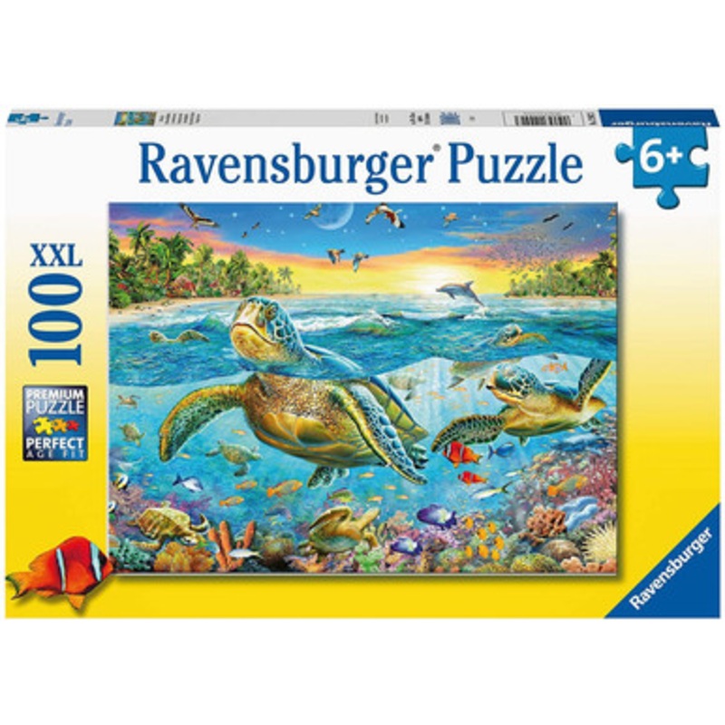 Ravensburger 100pc – Swim With Sea Turtles Puzzle