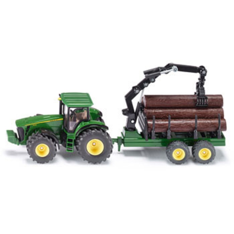 Siku – 1954 – John Deere with Forestry Trailer – 1:50 Scale
