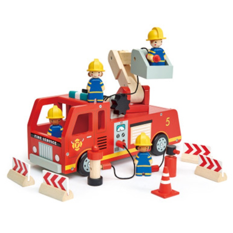 Tender Leaf Toys –  Wooden Fire Engine