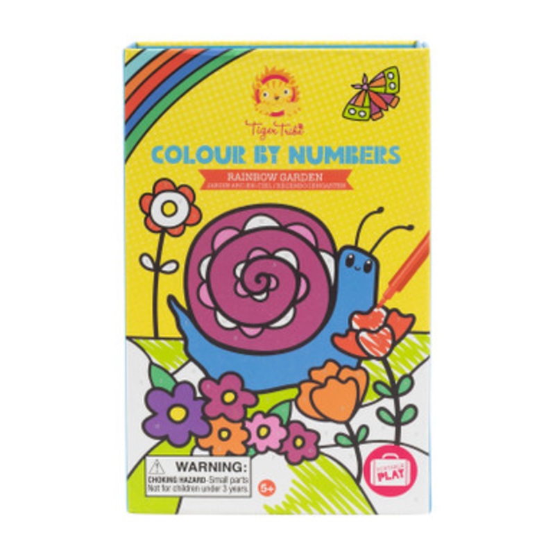 Tiger Tribe Colour by Numbers – Rainbow Garden