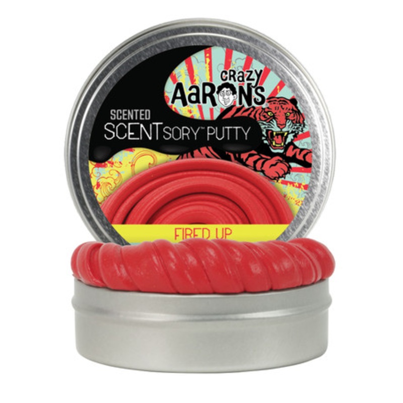 Crazy Aaron’s Cinnamon and Ginger Scented SCENTsory Putty – Fired Up 2.75 Tin