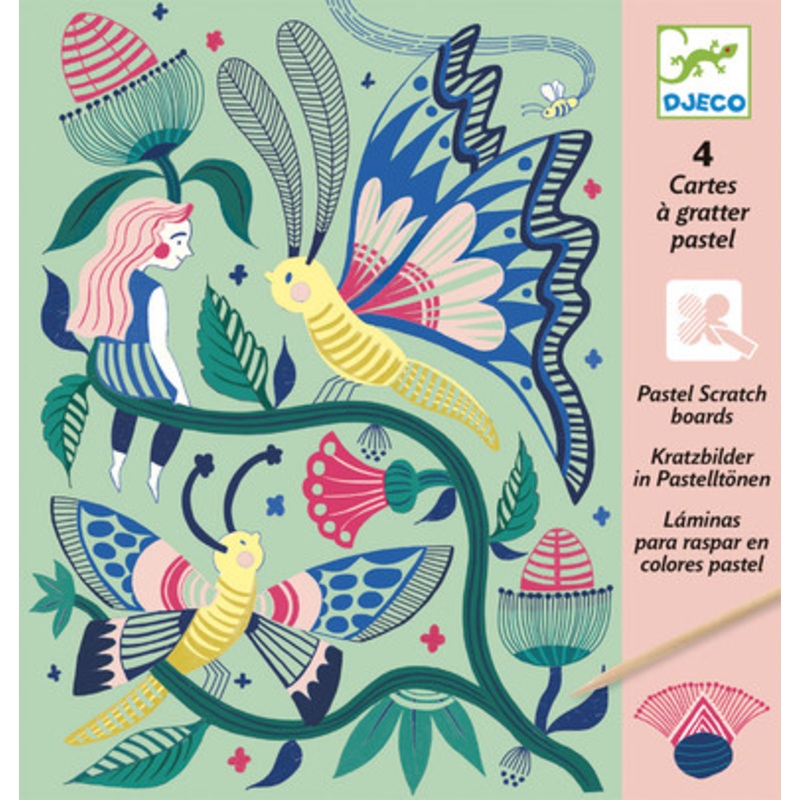 Djeco – Fantasy Garden Scratch Cards